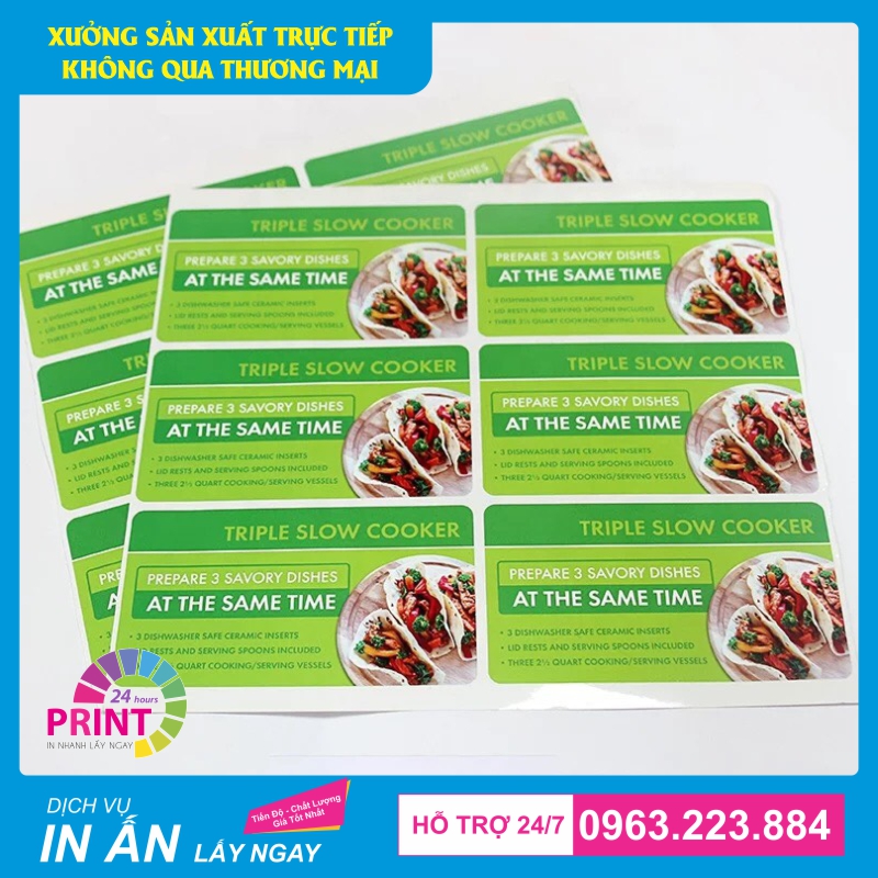 Công ty Innhanmac.com chuyên cung cấp dịch vụ in tem vở - nhãn decal
