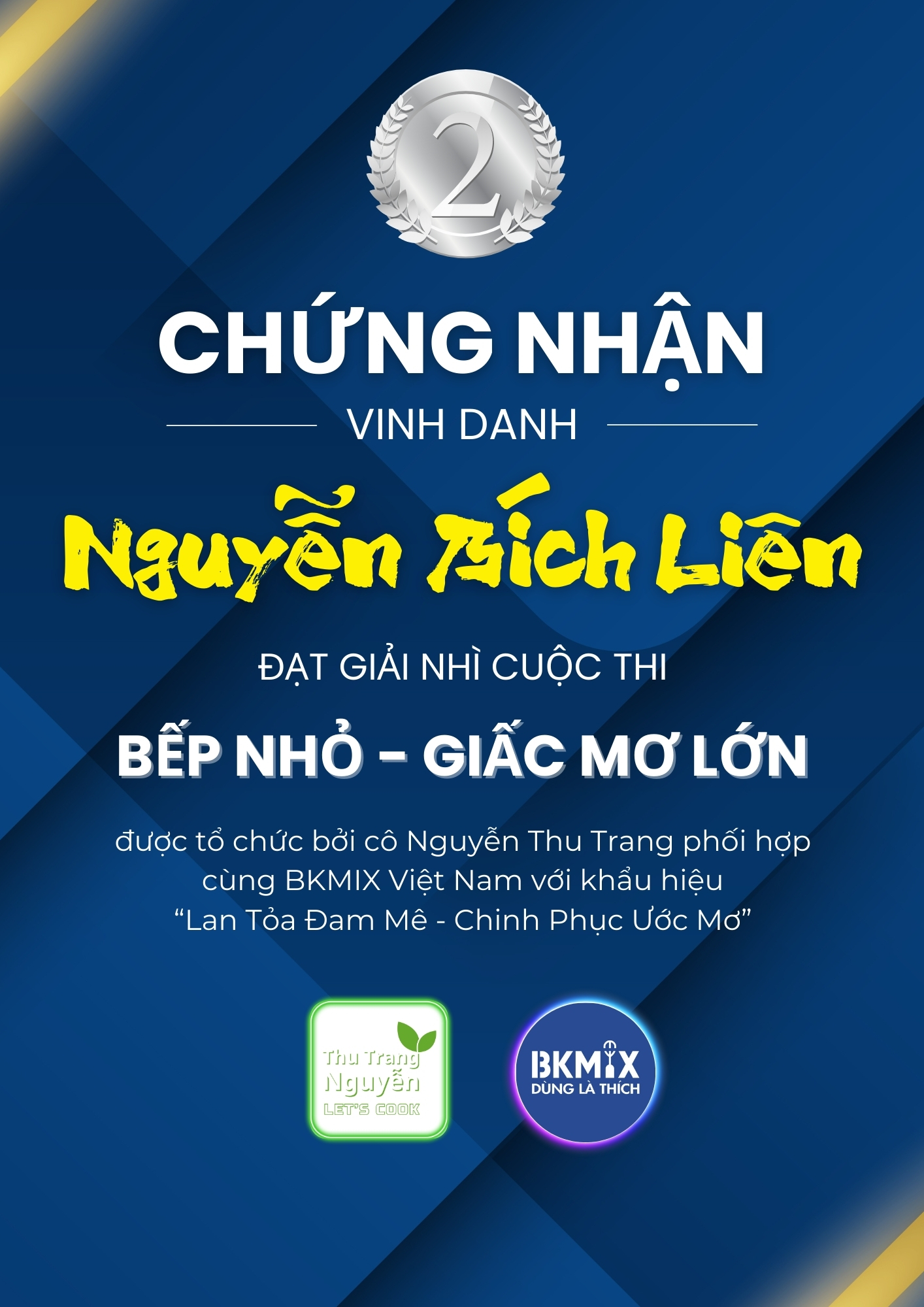 GIẢI NHÌ – Nguyễn Bích Liên GIẢI NHÌ – Nguyễn Bích Liên