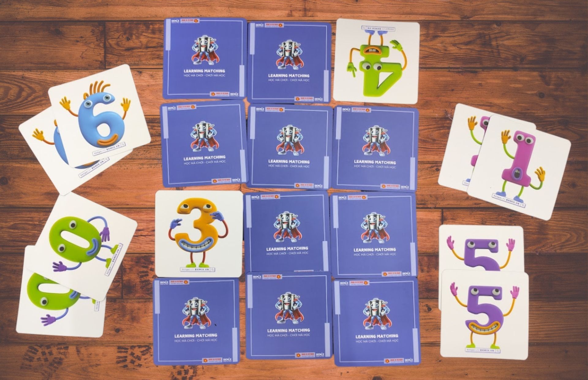 Khám Phá Bộ Thẻ 10 Cặp Số Learning Matching Từ BKMIX