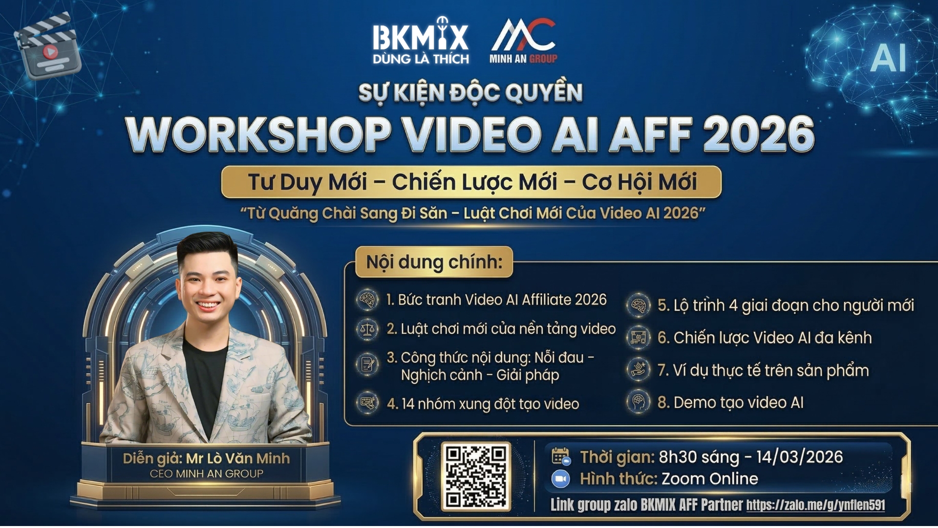 BKMIX Việt Nam phối hợp tổ chức Workshop “Video AI Affiliate 2026” BKMIX Việt Nam phối hợp tổ chức Workshop “Video AI Affiliate 2026”