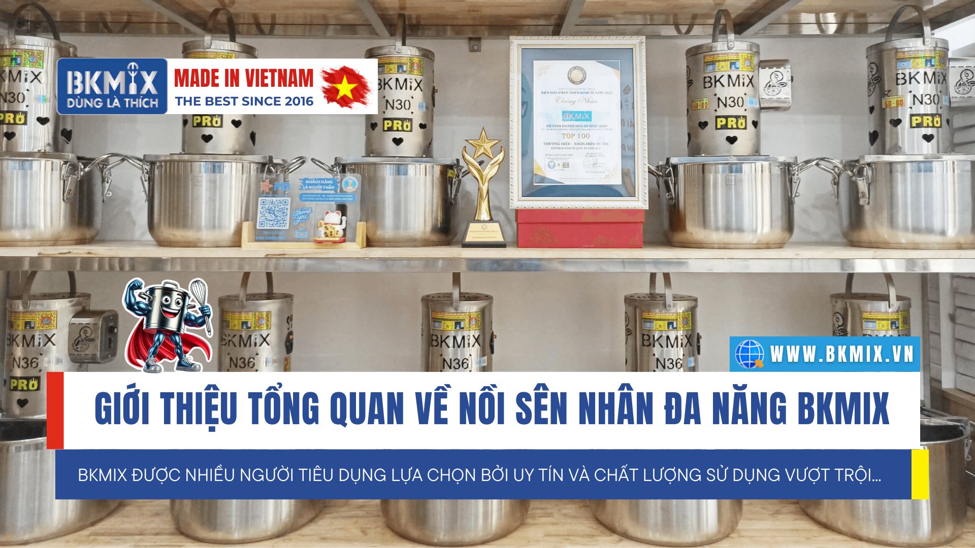 Giới thiệu tổng quan về nồi sên nhân BKMIX