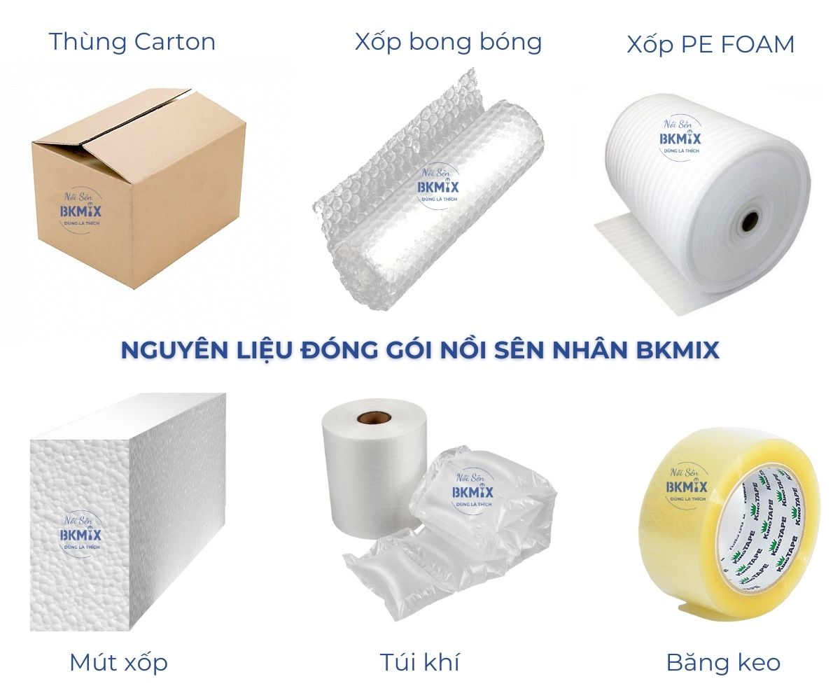 Nguyên liệu đóng gói Nồi sên nhân BKMIX