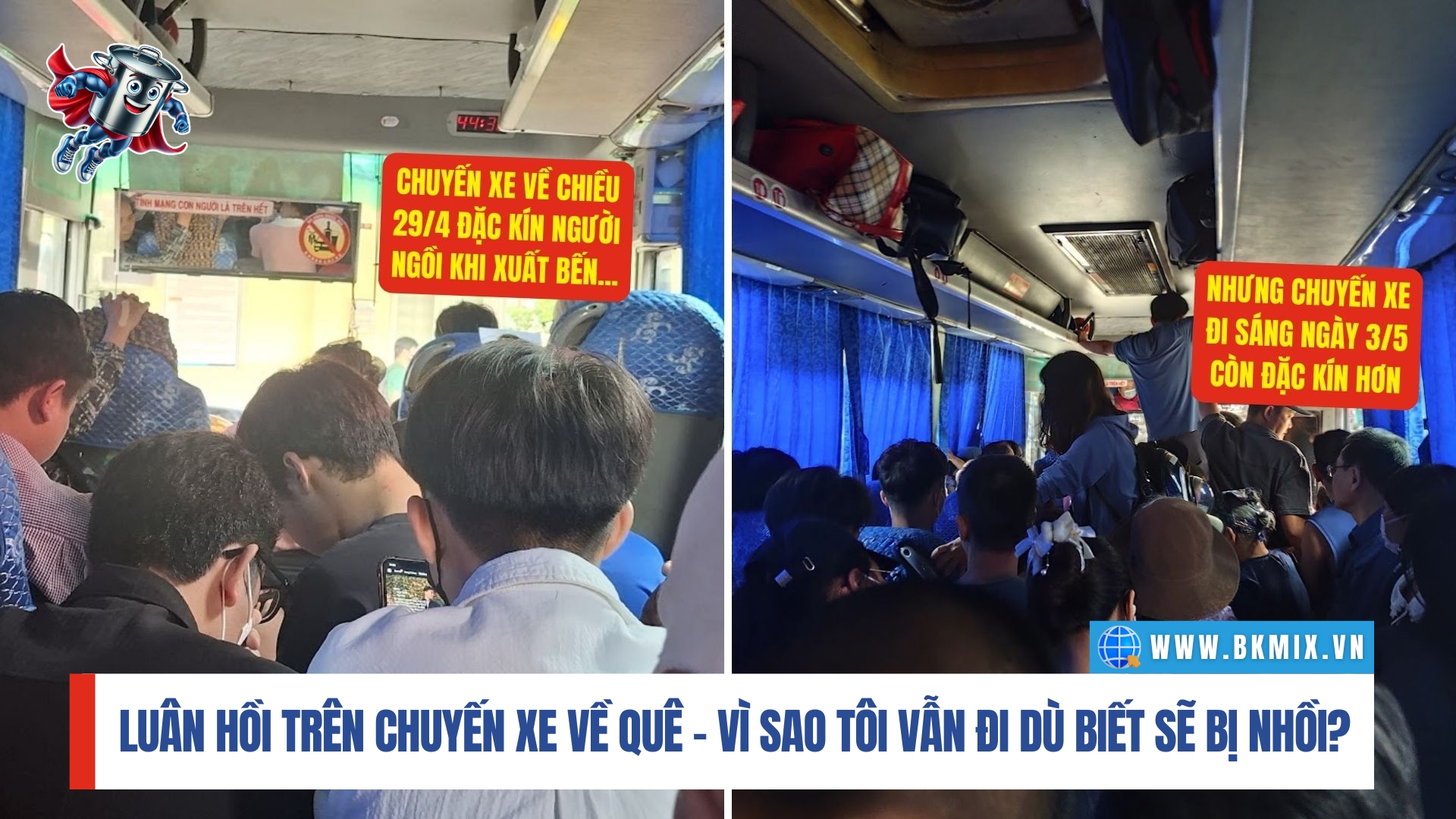 Luân hồi trên chuyến xe về quê – Vì sao tôi vẫn đi dù biết sẽ bị nhồi?