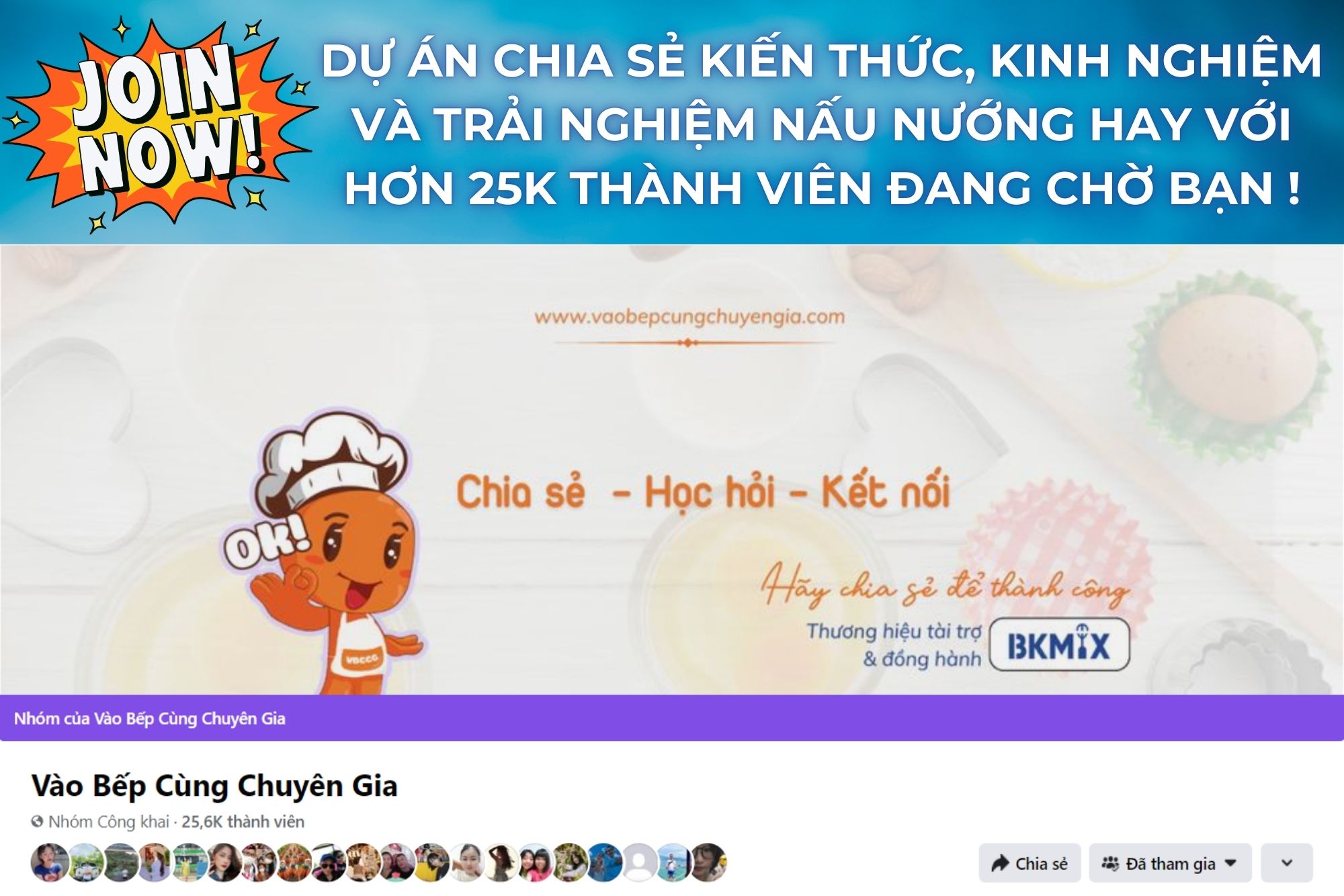 Tham gia group Vào Bếp Cùng Chuyên Gia ngay hôm nay