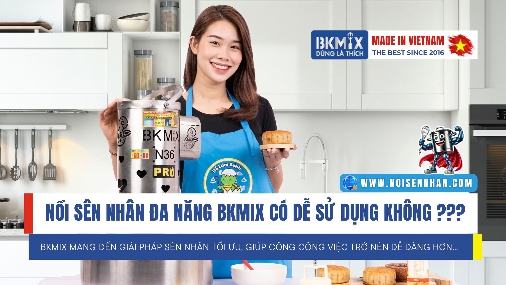 Nồi sên nhân BKMIX có dễ sử dụng không?