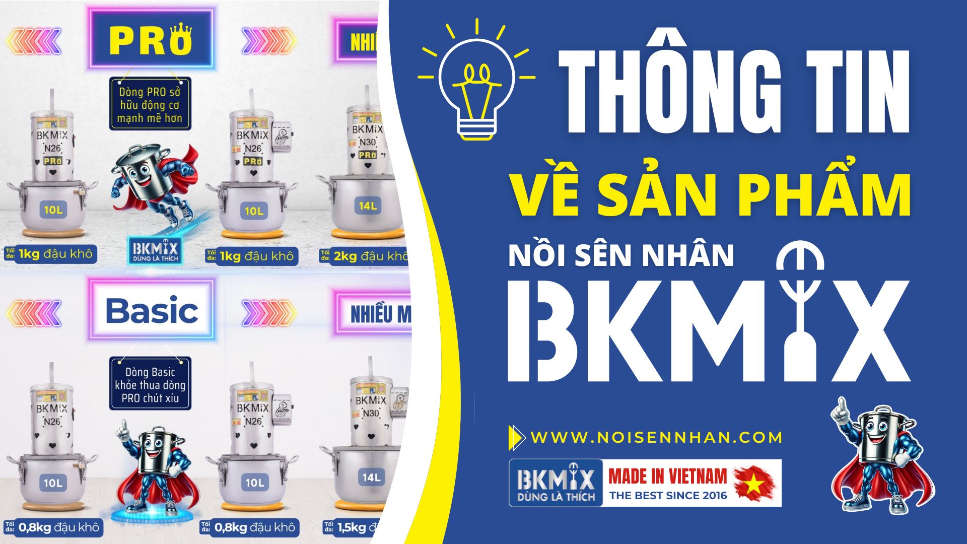 Thông tin sản phẩm Nồi sên nhân BKMIX