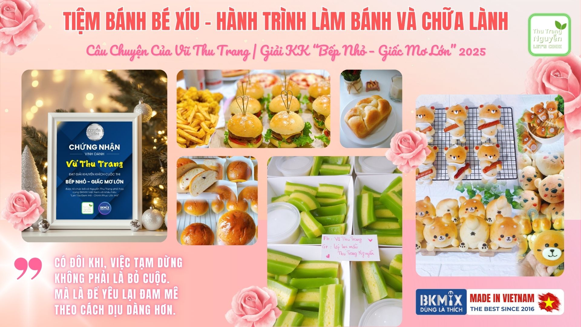 Tiệm Bánh Bé Xíu – Hành Trình Làm Bánh Và Chữa Lành Của Vũ Thu Trang Tiệm Bánh Bé Xíu – Hành Trình Làm Bánh Và Chữa Lành Của Vũ Thu Trang