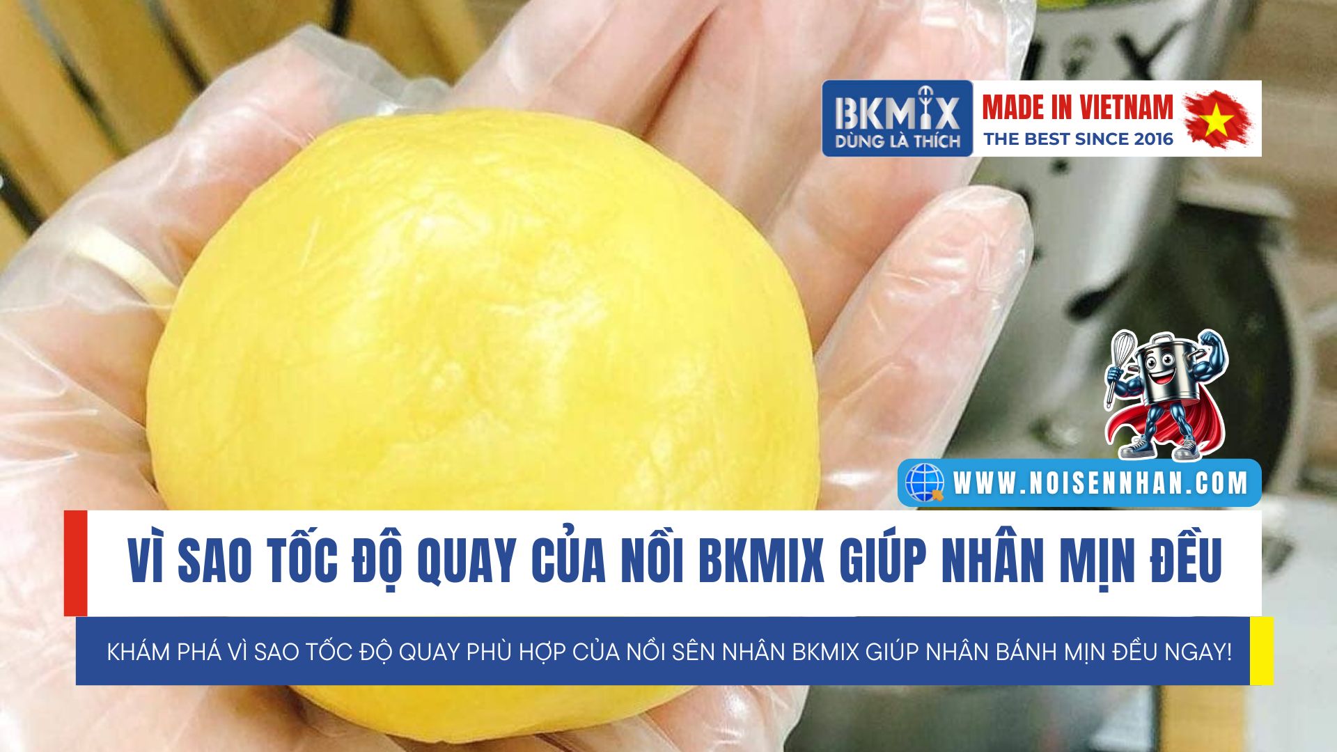 Vì sao tốc độ quay của nồi sên nhân BKMIX giúp nhân mịn đều