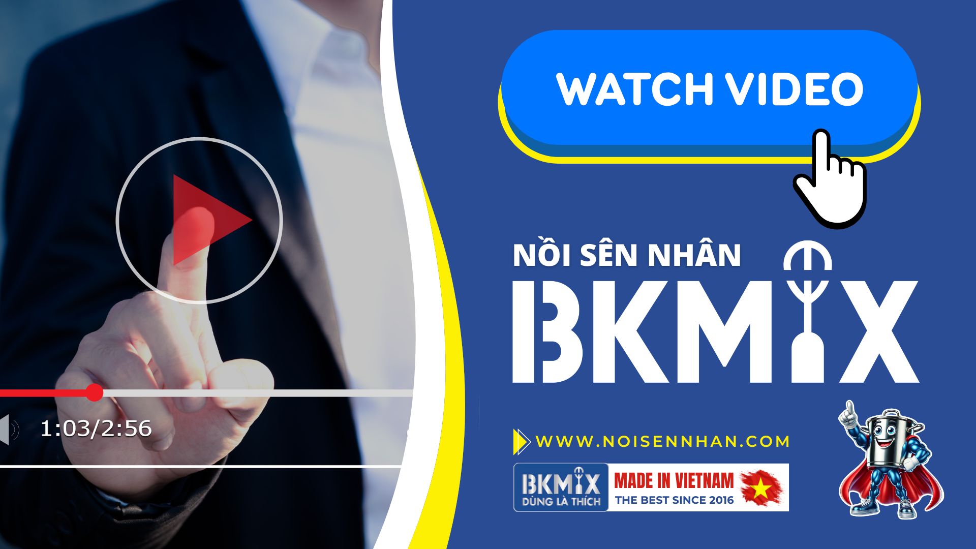 Video về Nồi sên nhân BKMIX