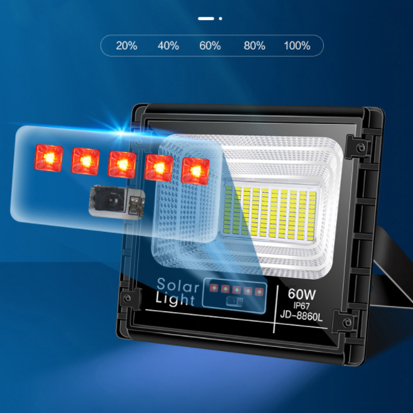 Đèn pha năng lượng mặt trời công suất 60 W JD-8860L - Bitek Solar