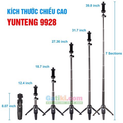Combo mic thu âm cài áo Boya By M1, Tripod Yunteng 9928
