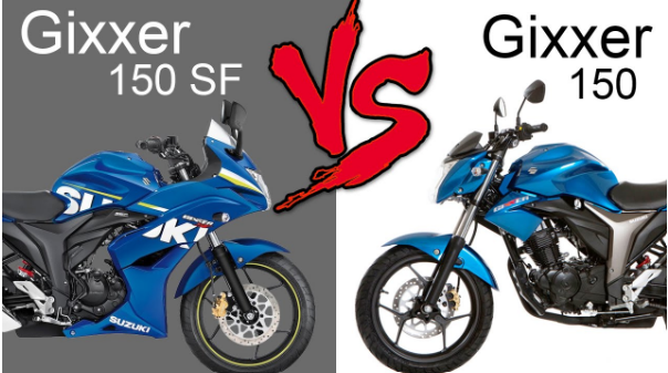 So sánh SUZUKI GIXXER 150 vs SUZUKI GIXXER SF 150