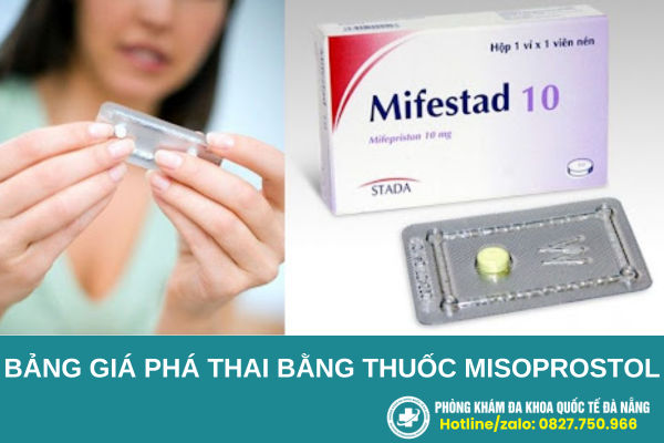 [TƯ VẤN] Bảng Giá Các Loại Thuốc Phá Thai Misoprostol Hiện Nay Tại Đà Nẵng