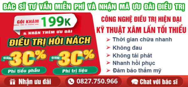Ưu đãi cắt tuyến mồ hôi nách