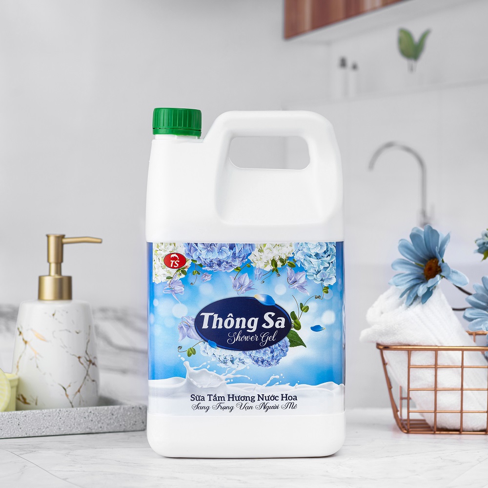 Sữa tắm hương nước hoa Thông Sa TS16 sữa tắm hương thiên nhiên, trắng da, giúp da mềm mịn 