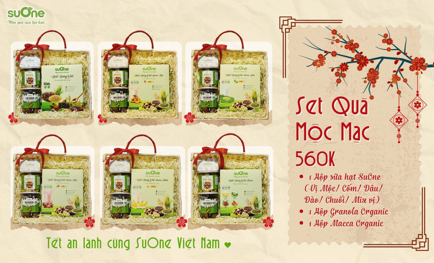 Set quà Tết Mộc Mạc 560
