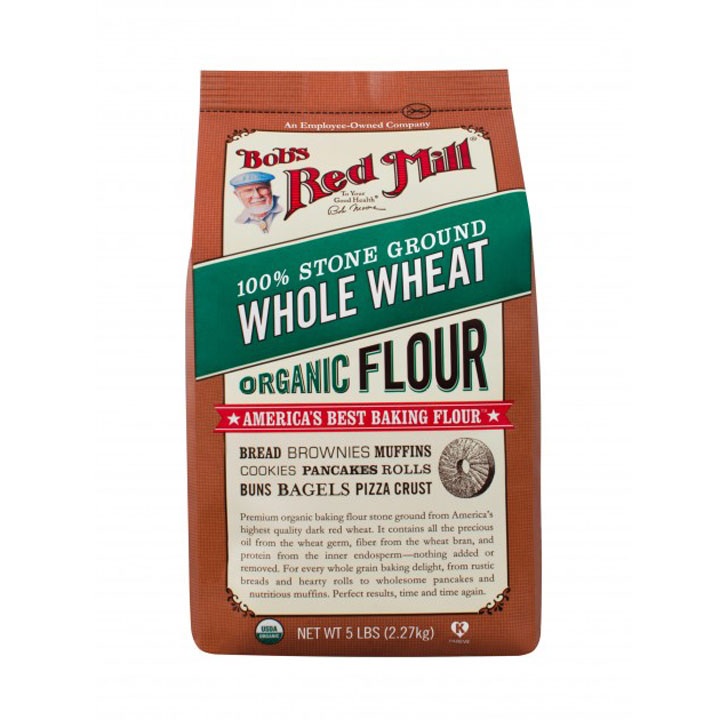 Bột mì nguyên cám hữu cơ Mỹ - Bob's Red Mill 2,27kg