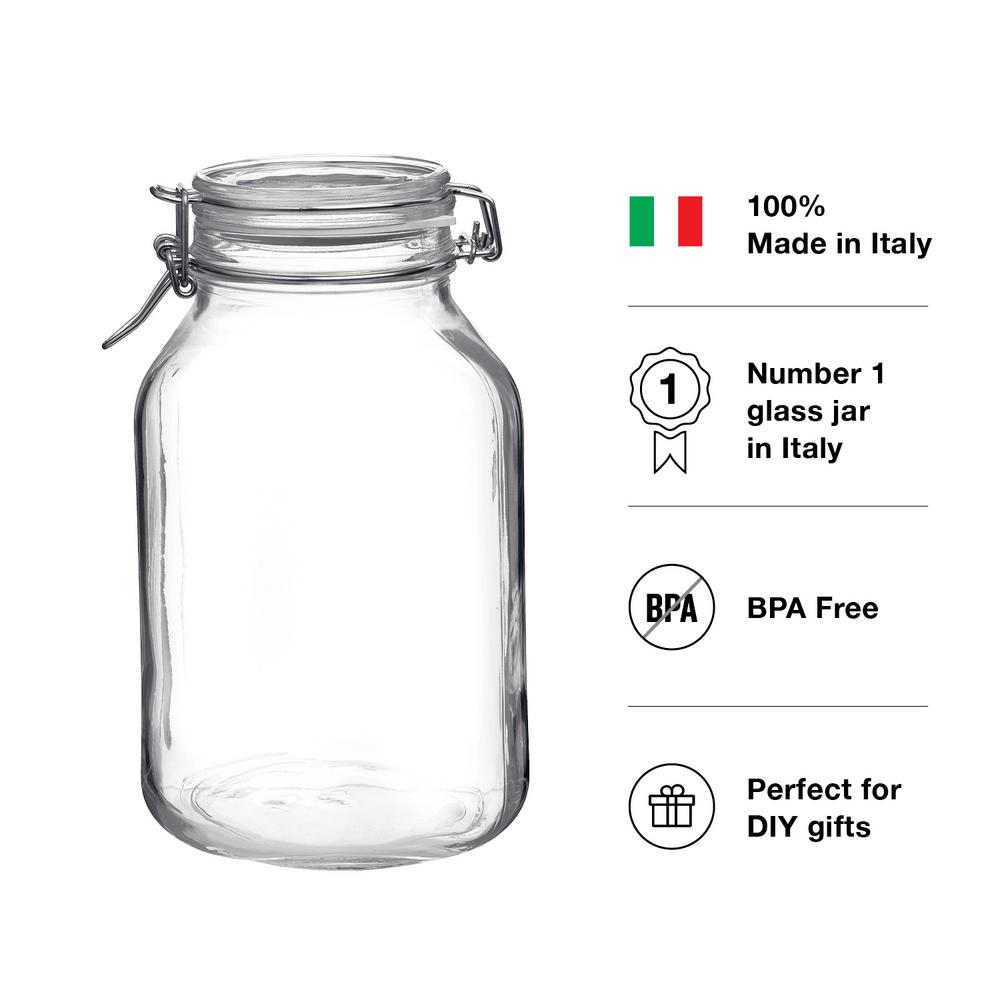 Set 3 FIDO 1000nl - Bormioli Rocco - Made in Italia